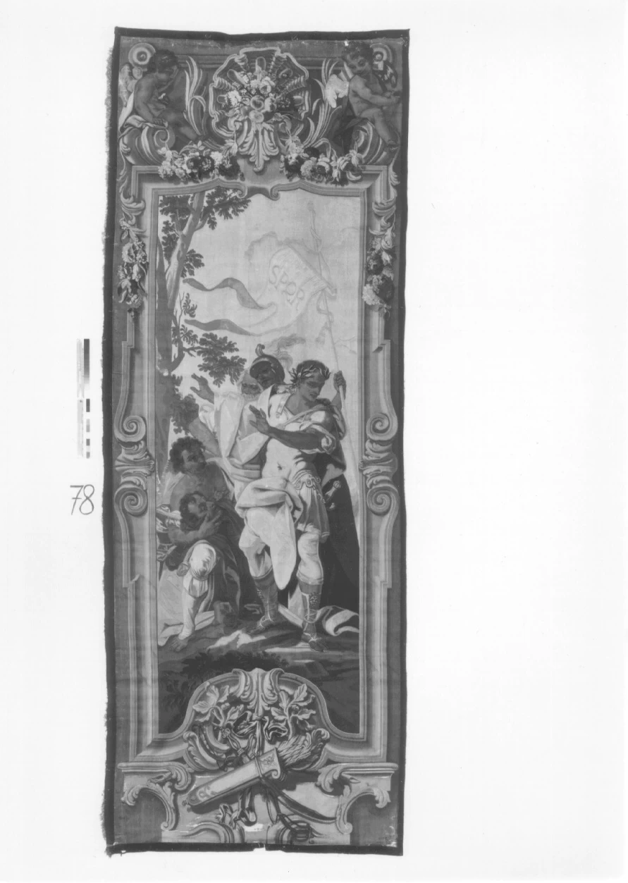 Arazzo - il capo di Pompeo presentato a Cesare, Musei Reali, Palazzo Reale, Torino
